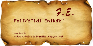 Felföldi Enikő névjegykártya